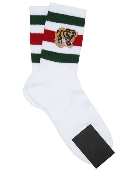 gucci tiger socks cheap|gucci tiger applique socks.